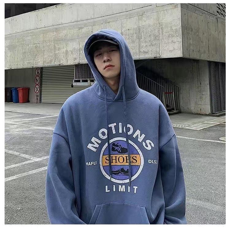 Áo Hoodie MOTIONS LIMIT Nữ Nam Form Rộng Unisex Phong Cách Hàn Quốc Mới Nhất 2021