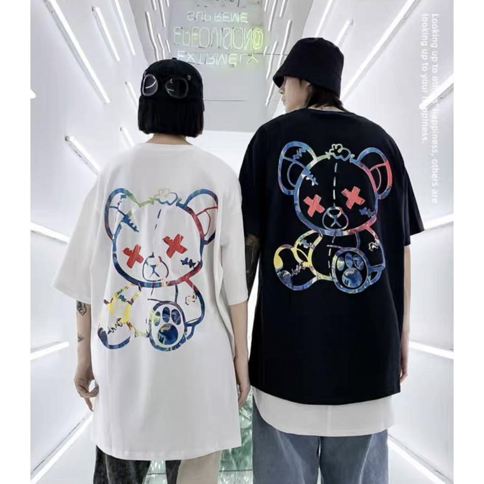 Áo Thun TSHIRT Màu Đen Trắng Form Rộng UNISEX GẤU DEAD,Áo Thun Gấu Missout Cute Form Rộng Tay Lỡ Unisex Hot Hit