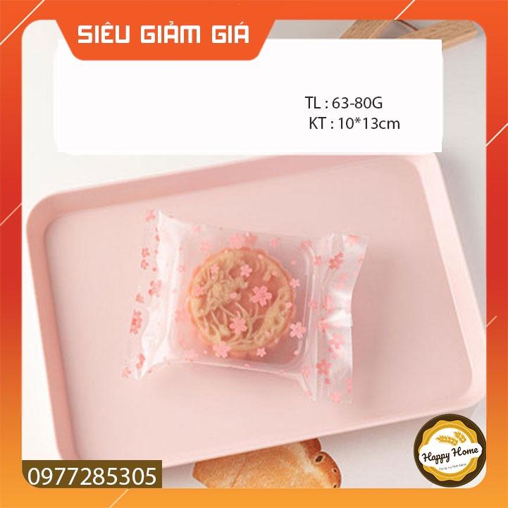 Túi đựng bánh trung thu, bánh quy hình hoa đào loại 50gr 75gr 100gr SIÊU ĐẸP