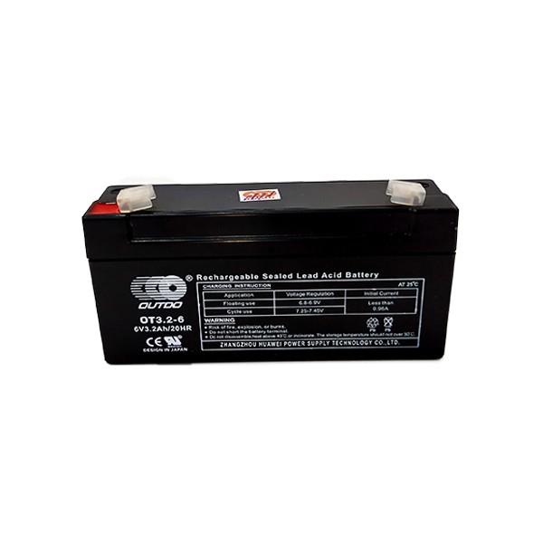 Ắc quy lưu điện Outdo OT3.2-6 6V - 3.2AH dùng cho cân điện tử, đồ chơi trẻ em