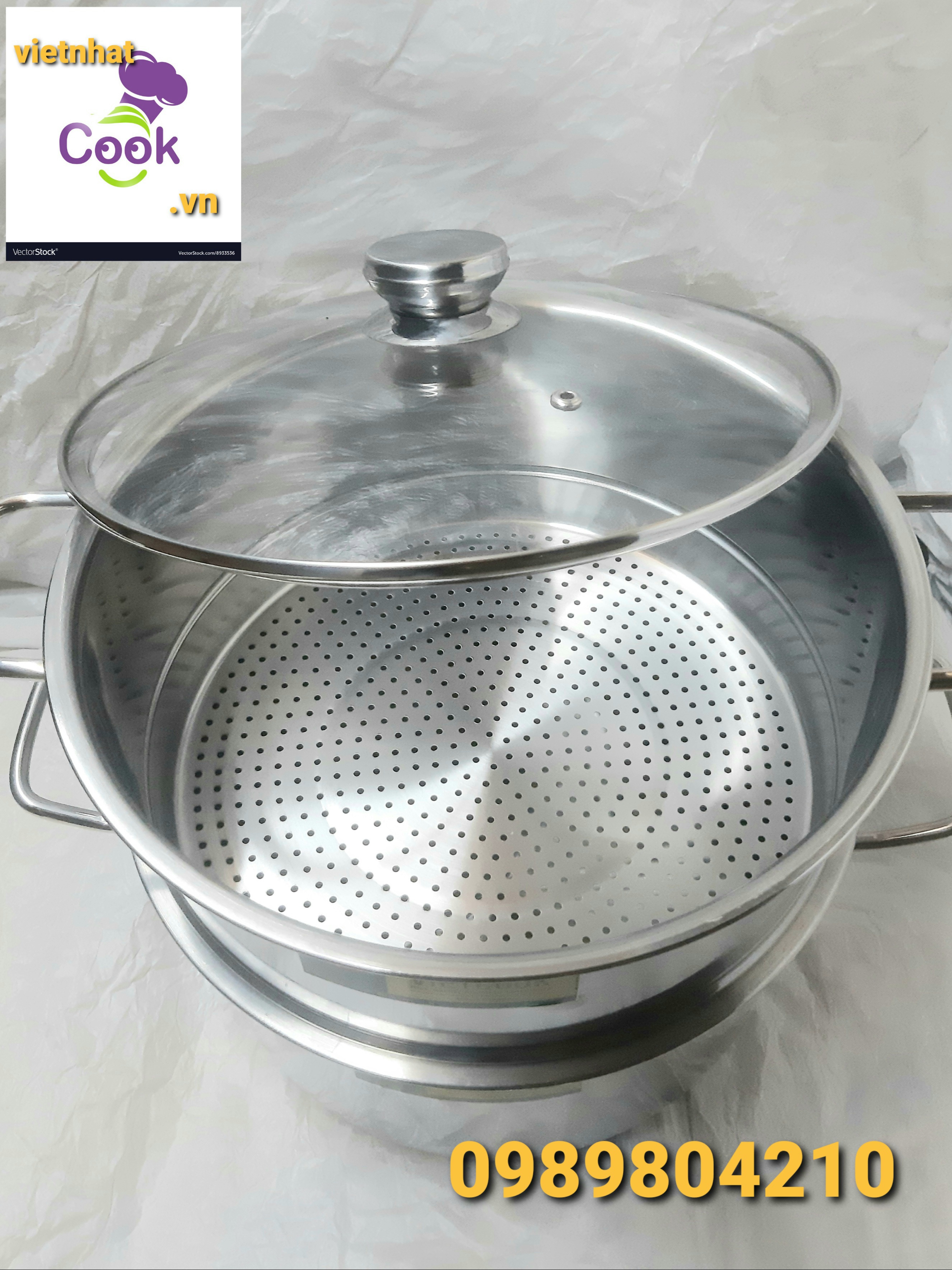 Ngăn xửng hấp inox size 28, Ngăn xửng hấp ,đồ xôi ,bánh bao ,size 28 ,ngăn chõ inox