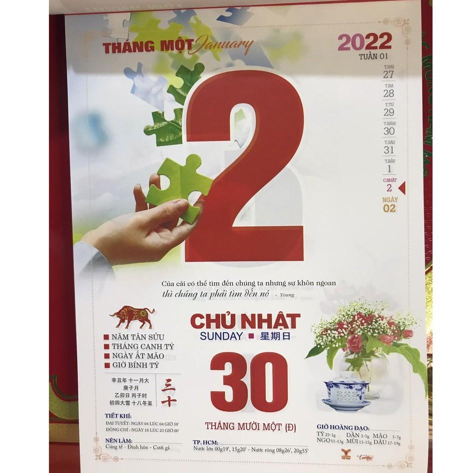 LỊCH TẾT 2022 BLOC LỊCH 2022 SIÊU ĐẠI NB07 TAO ĐÀN - Ý NGHĨA CUỘC SỐNG Size 17 x 24 (cm)