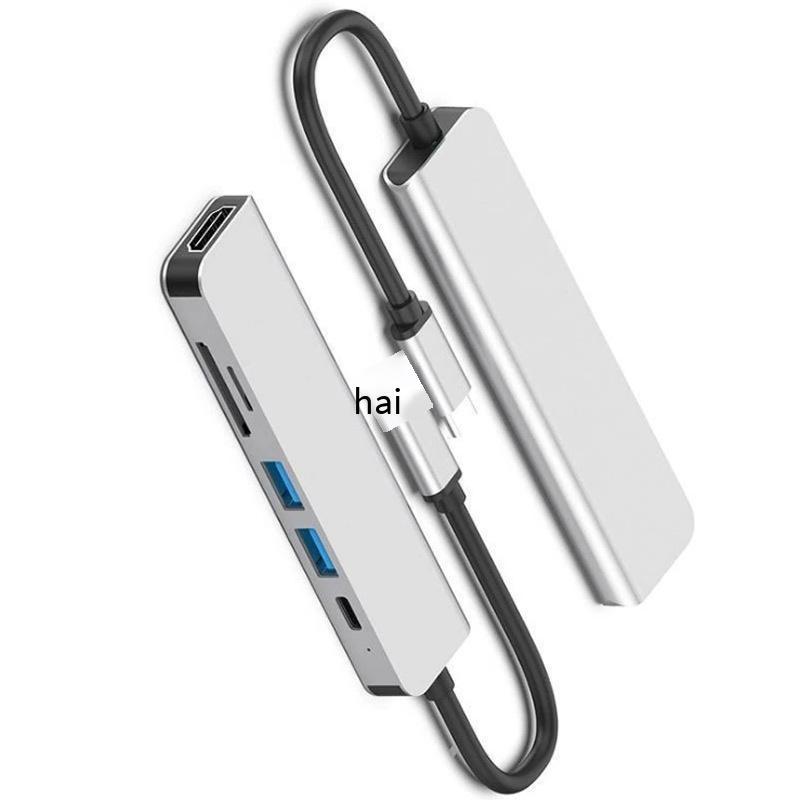 Đảm bảo chất lượng trung tâm loại c Đế cắm mở rộng tất cả trong một Máy tính xách tay USB 4K HD trạm nối TYPE C sáu trong một HUB