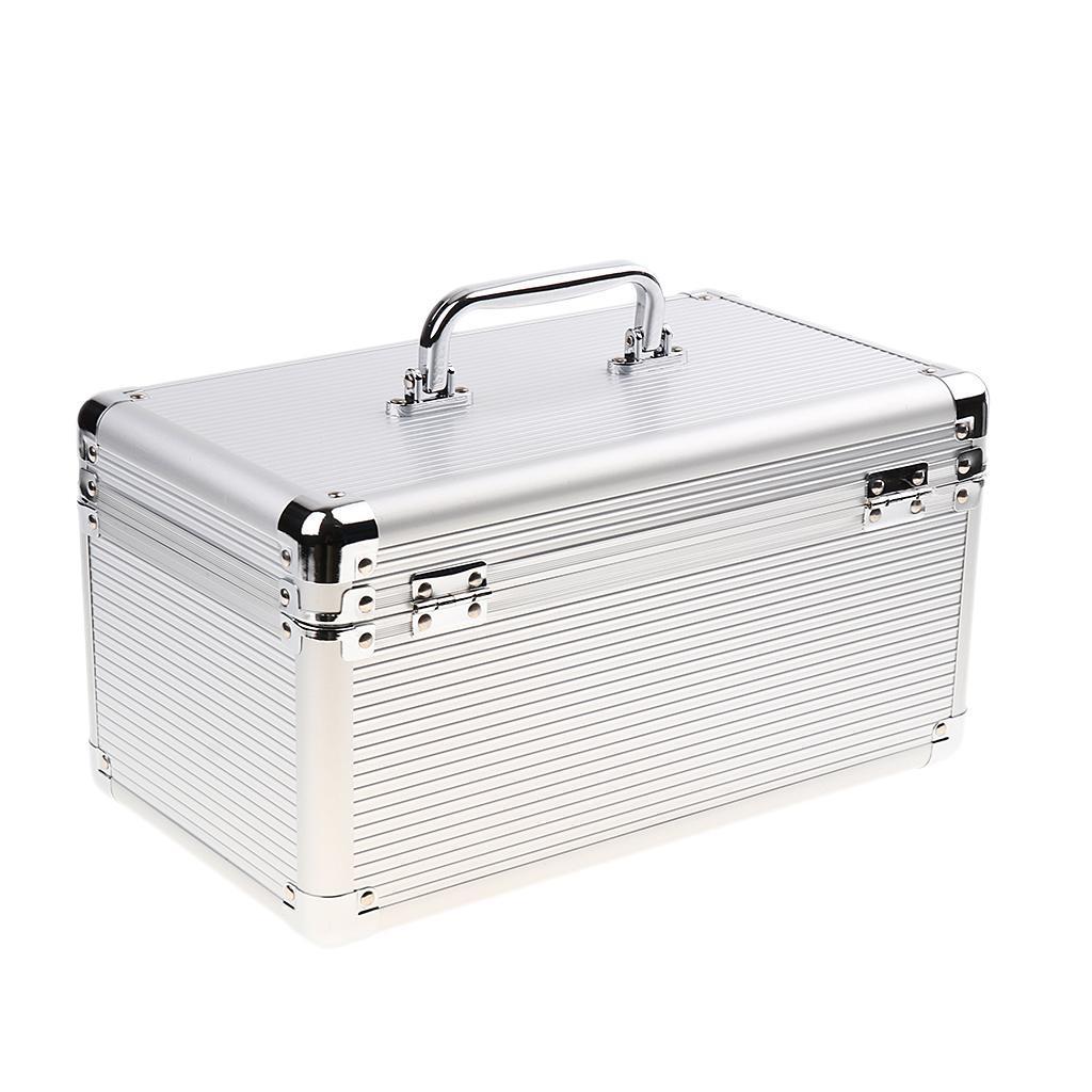 14-Bay 2.5"/3.5" SSD/HDD Protective Storage Carrying Box Aluminum