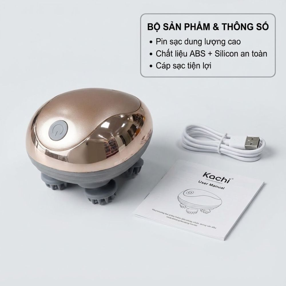Máy Massage Đầu Không Dây Kachi MK399 - Hàng chính hãng