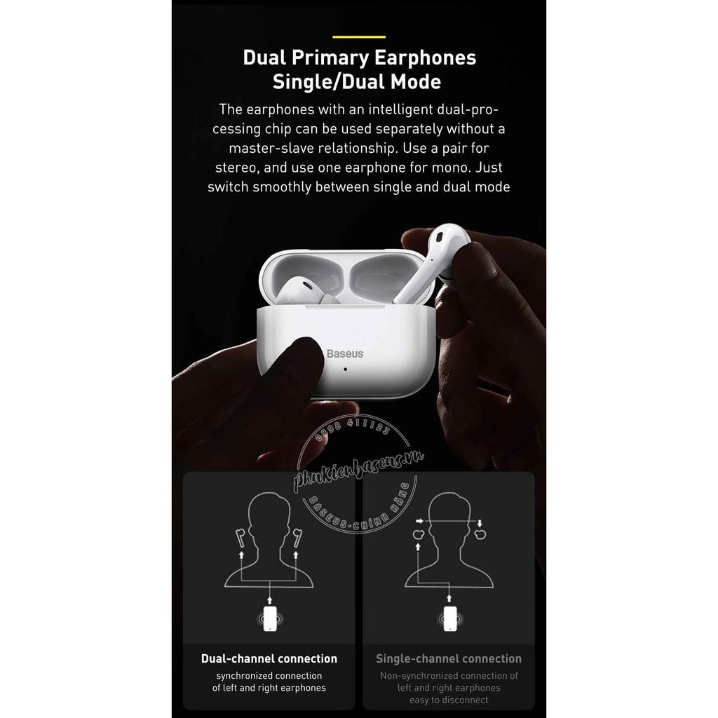 Tai nghe không dây true wireless Baseus Encok True Wireless Earphones W3 (24 giờ sử dụng- Hàng chính hãng.