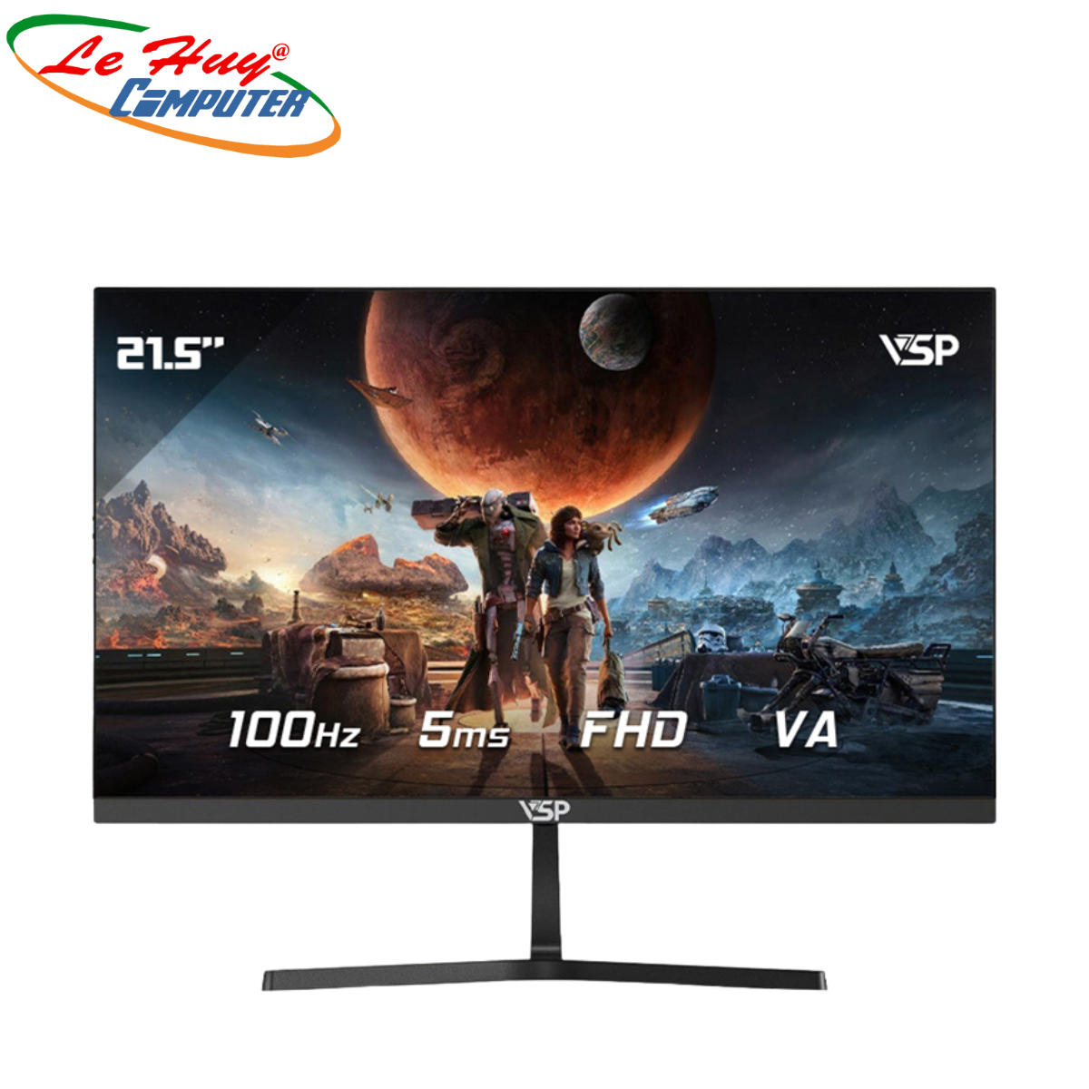 MÀN HÌNH PHẲNG LED VSP 22INCH TRÀN VIỀN V2204H - ĐEN 100Hz - Hàng Chính Hãng