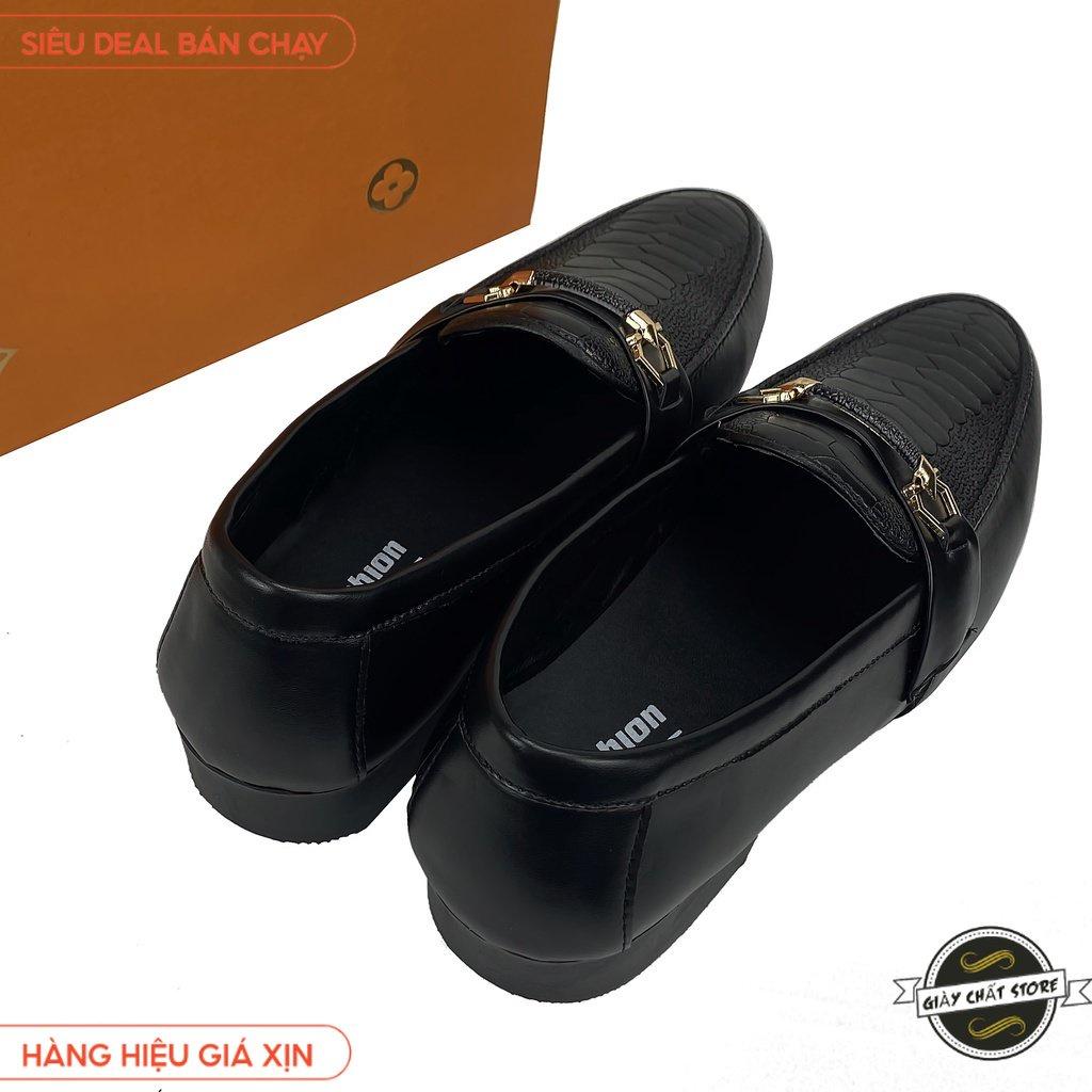 Giầy lười nam cao cấp họa tiết dập nổi, phù hợp phối đồ quần âu, áo sơ mi