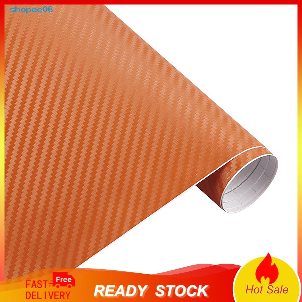 Miếng dán trang trí xe hơi họa tiết sợi carbon 5D dễ vệ sinh DIY
