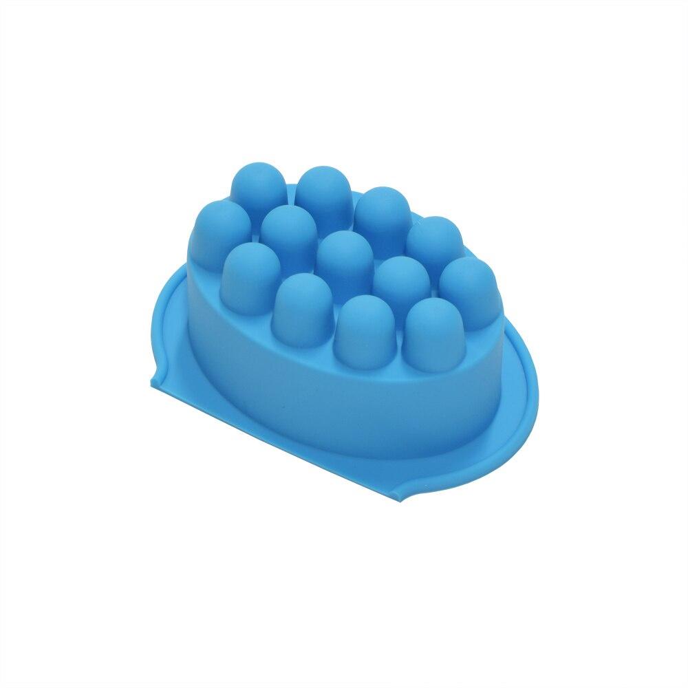 4 Compartment Silicone Soap Mold Massage Bar Soap making Tool With Single-hole Moulds
