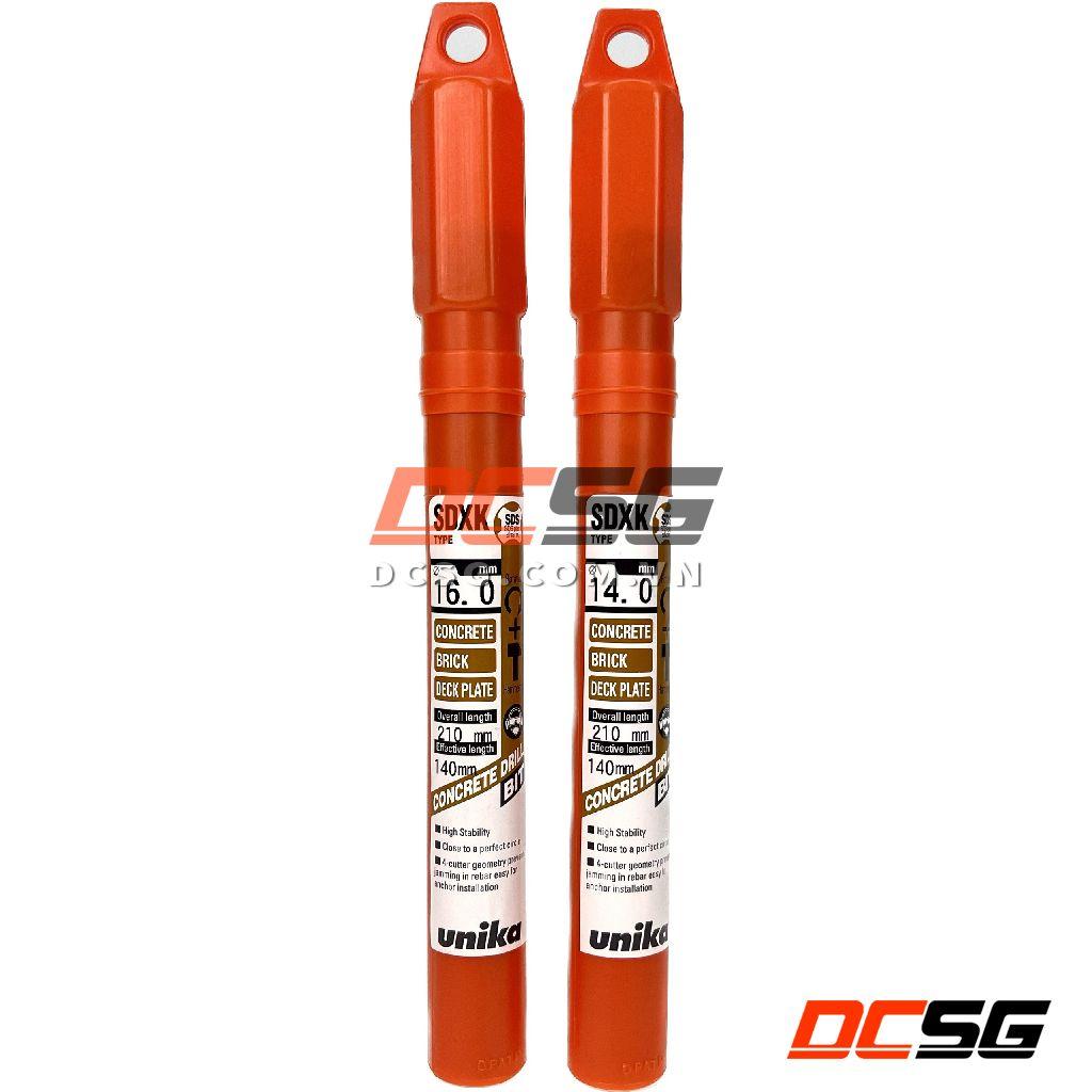 Mũi khoan bê tông hợp kim 4 cạnh 14-16x210mm Unika SDXK | DCSG