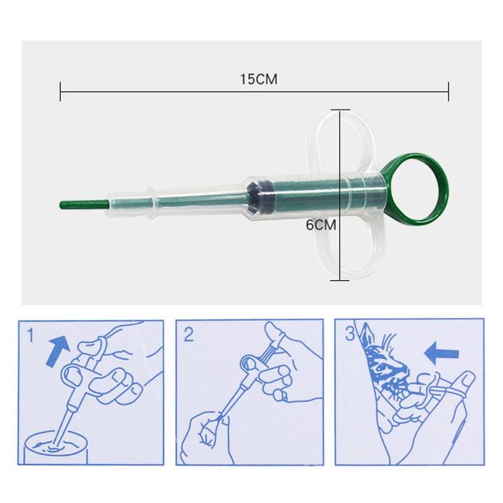 Dụng cụ bơm thuốc, giúp cho chó mèo uống thuốc Kún Miu