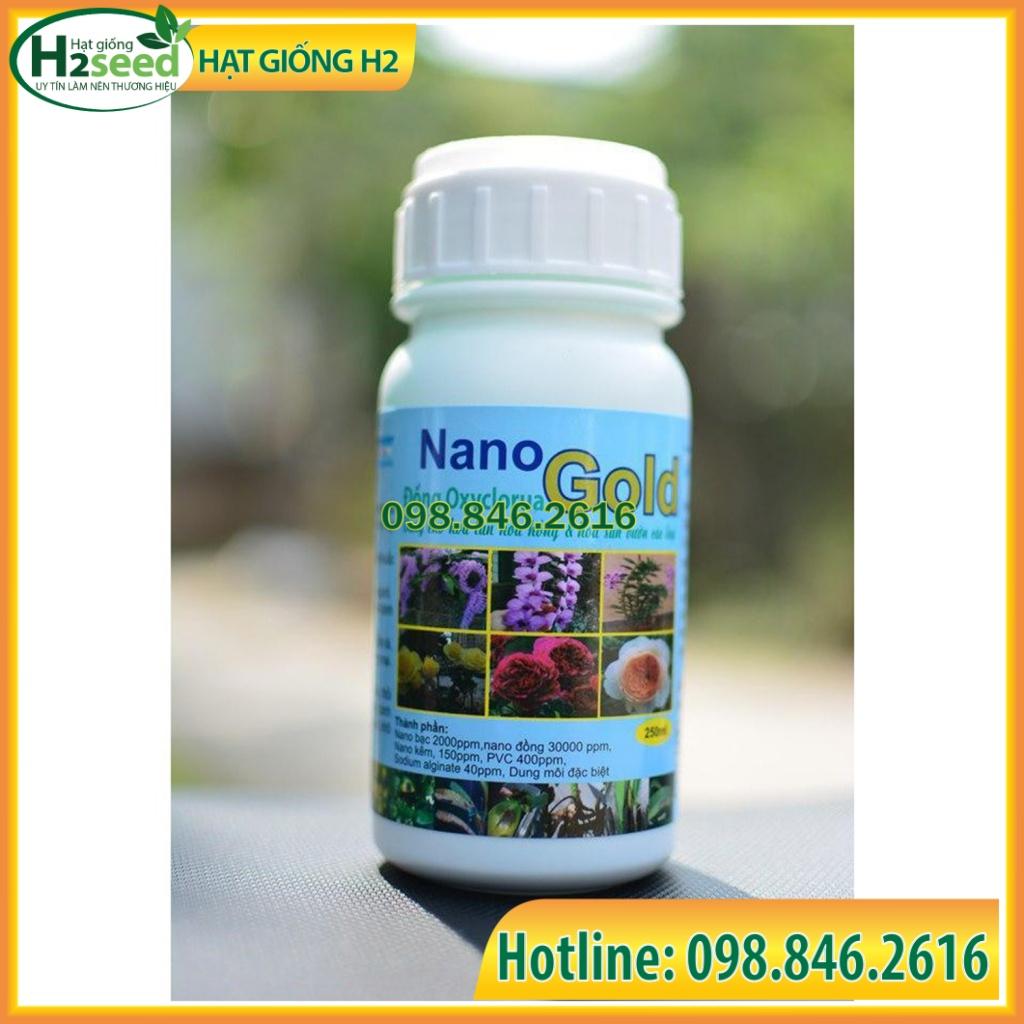 Nano Đồng Oxyclorua Nano GOLD chuyên trừ phấn trắng, thán thư, thối nhũn, đốm lá, rỉ sắt, sương mai, lở cổ rễ...