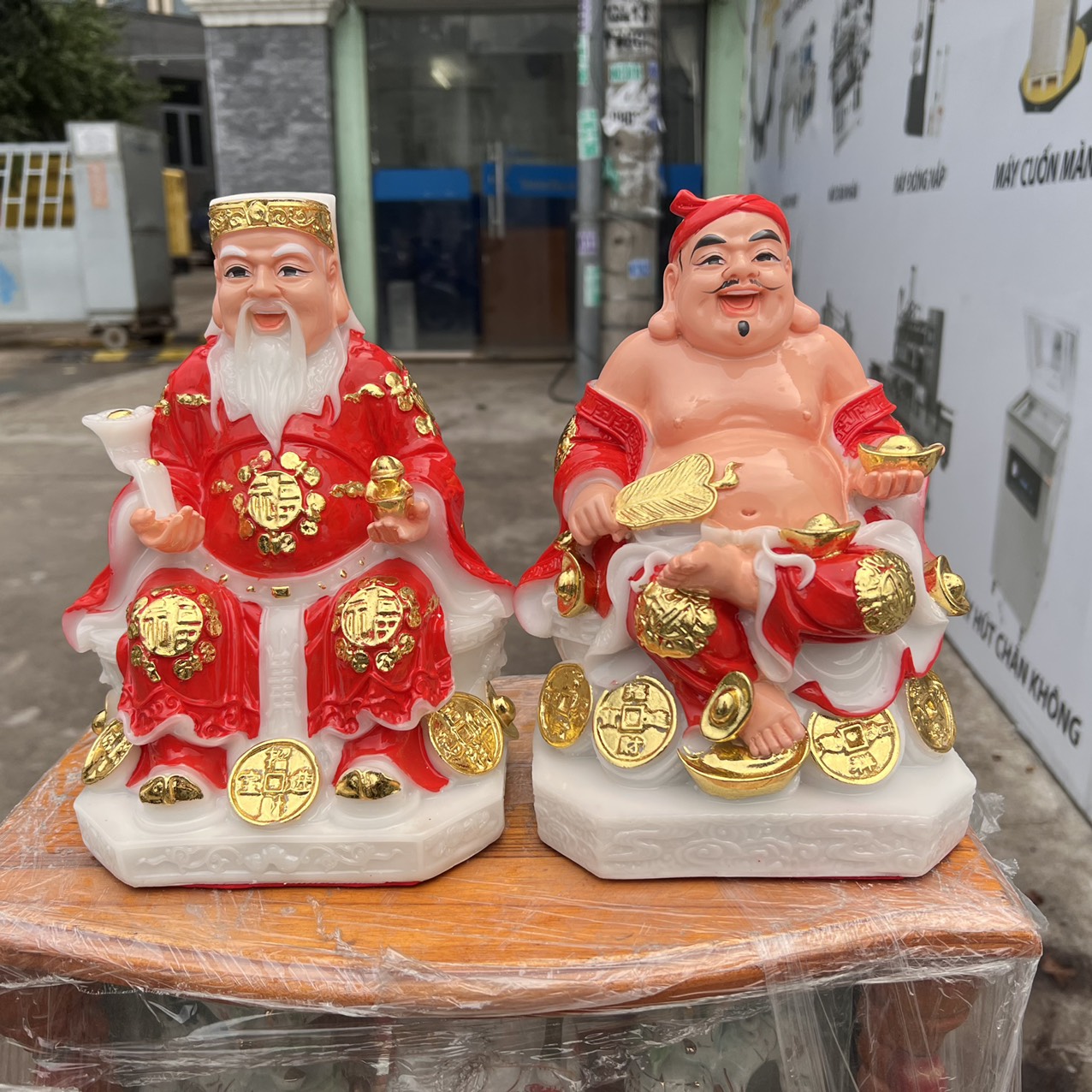 Tượng Thần tài Thổ Địa đá Việt Nam cao 25cm