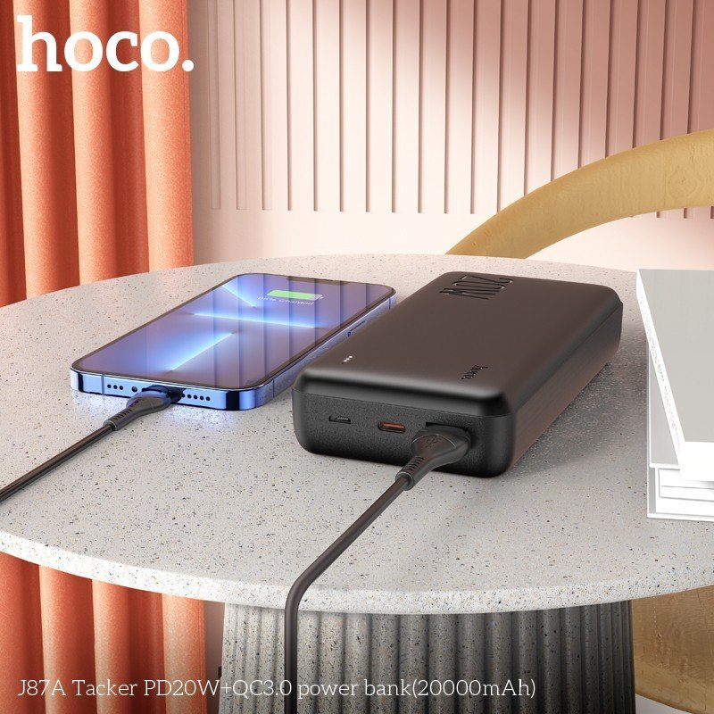 Pin Sạc Dự Phòng Hoco Sạc Nhanh J87A PD20W QC3.0 20000Mah 20W Hàng Nhập Khẩu