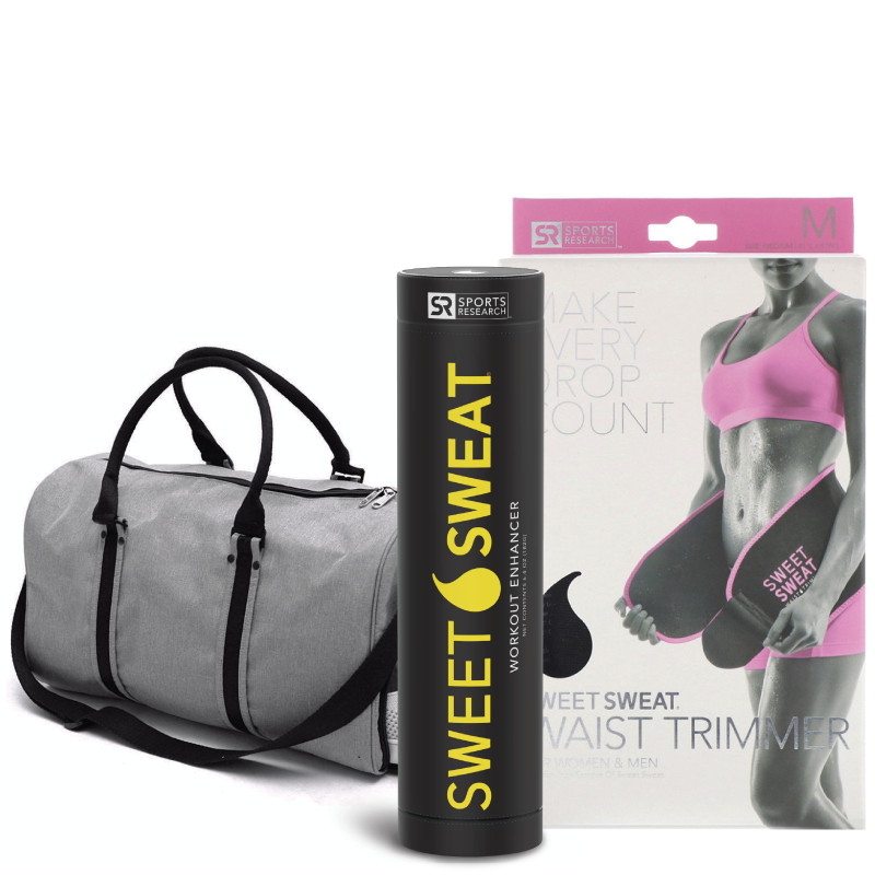 Bộ đai và gel Sweet Sweat tặng túi tập gym (đốt mỡ, hỗ trợ giảm cân, săn chắc)