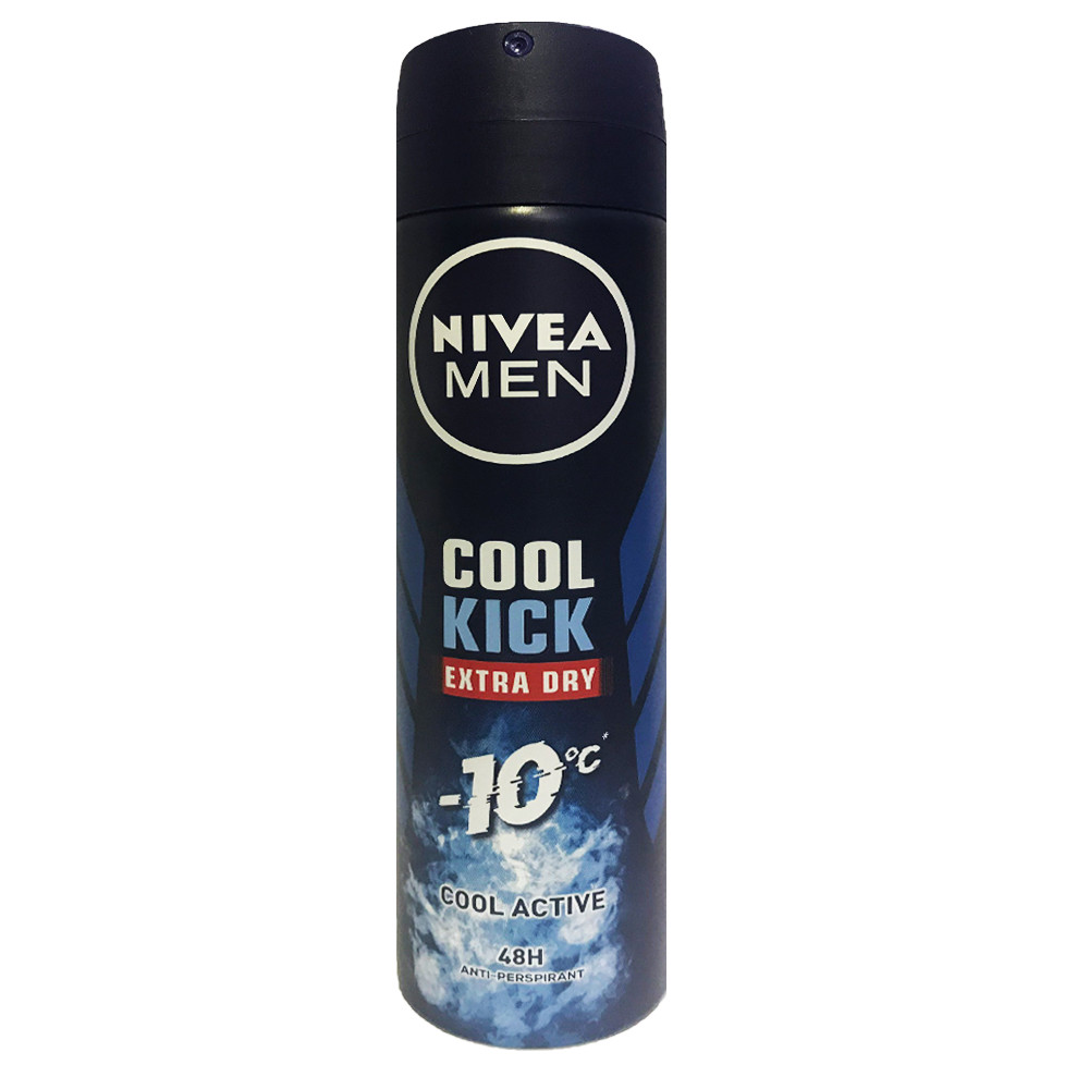 Xịt Khử mùi Nivea Men Cool Kich Extra Dry -Cool Active 150ml-Mẫu Mới
