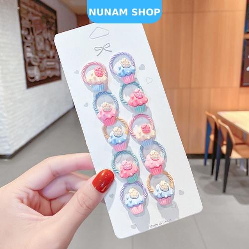 SET10 - DÂY BUỘC TÓC NHIỀU MẪU CUTE CHO BÉ YÊU - NUNAM SHOP