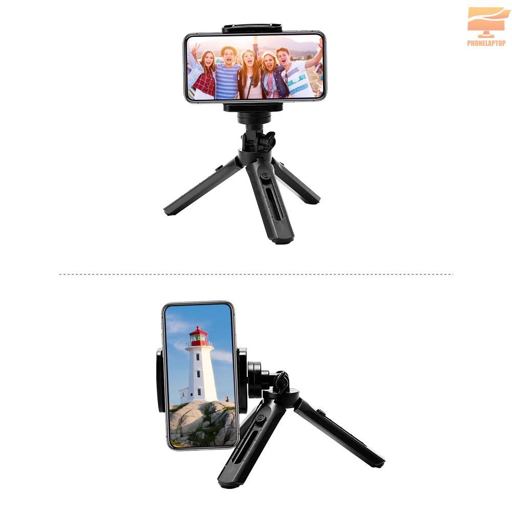Hợp kim chụp ảnh quay phim mini 3 chân giá đỡ cho điện thoại smartphone xoay 360 cao cấp_B052
