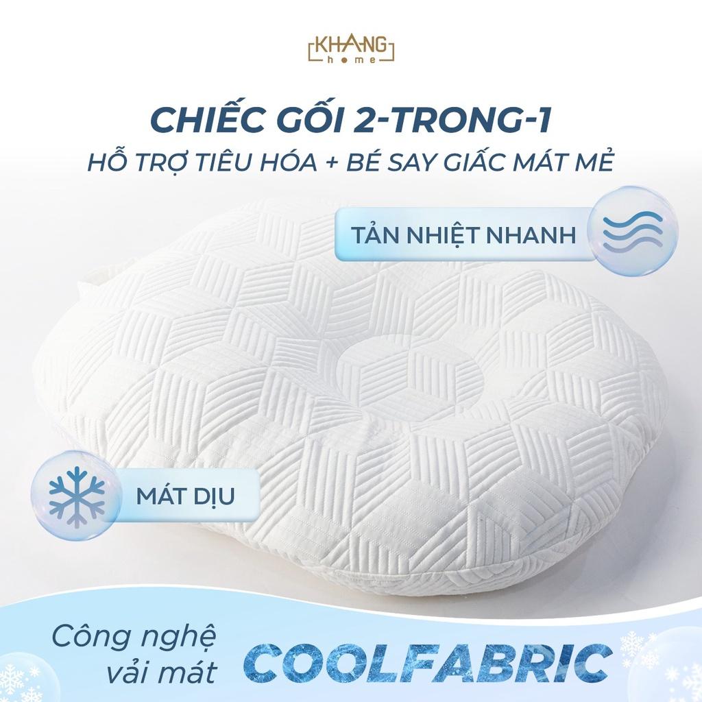 Gối Chống Trào Ngược CoolFabric Khang Home - Công Nghệ Vải Mát Tản Nhiệt Nhanh, Mát Dịu Tức Thì