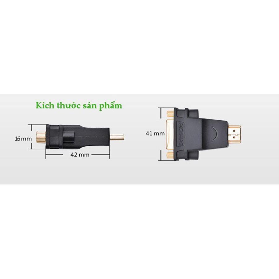 Đầu chuyển đổi HDMI sang DVI-I âm Ugreen 20123 chính hãng -Hàng Chính Hãng