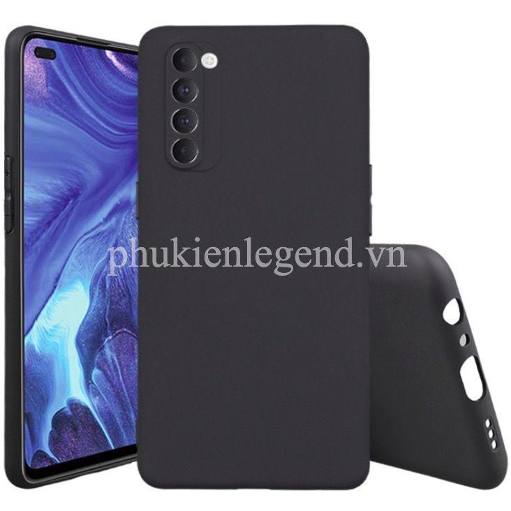 Ốp lưng silicon dẻo màu đen cho OPPO Reno 4 Reno 4 Pro