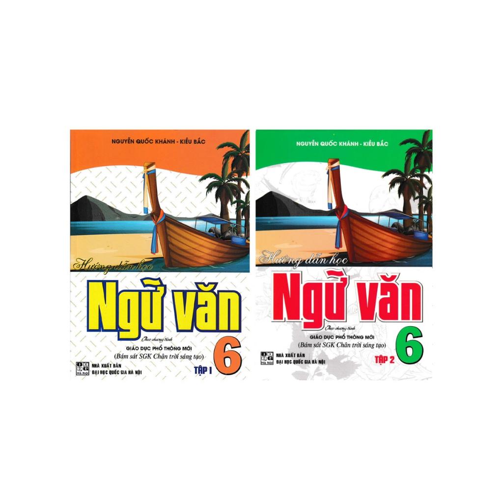 SÁCH - combo hướng dẫn học ngữ văn 6 - tập 1+2 HA-MK