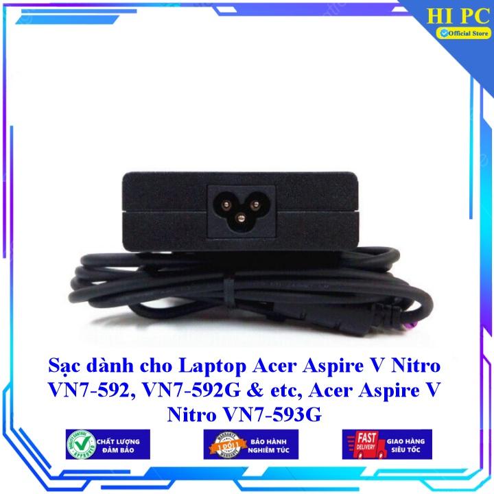 Sạc dành cho Laptop Acer Aspire V Nitro VN7-592 VN7-592G & etc Acer Aspire V Nitro VN7-593G - Kèm Dây nguồn - Hàng Nhập Khẩu