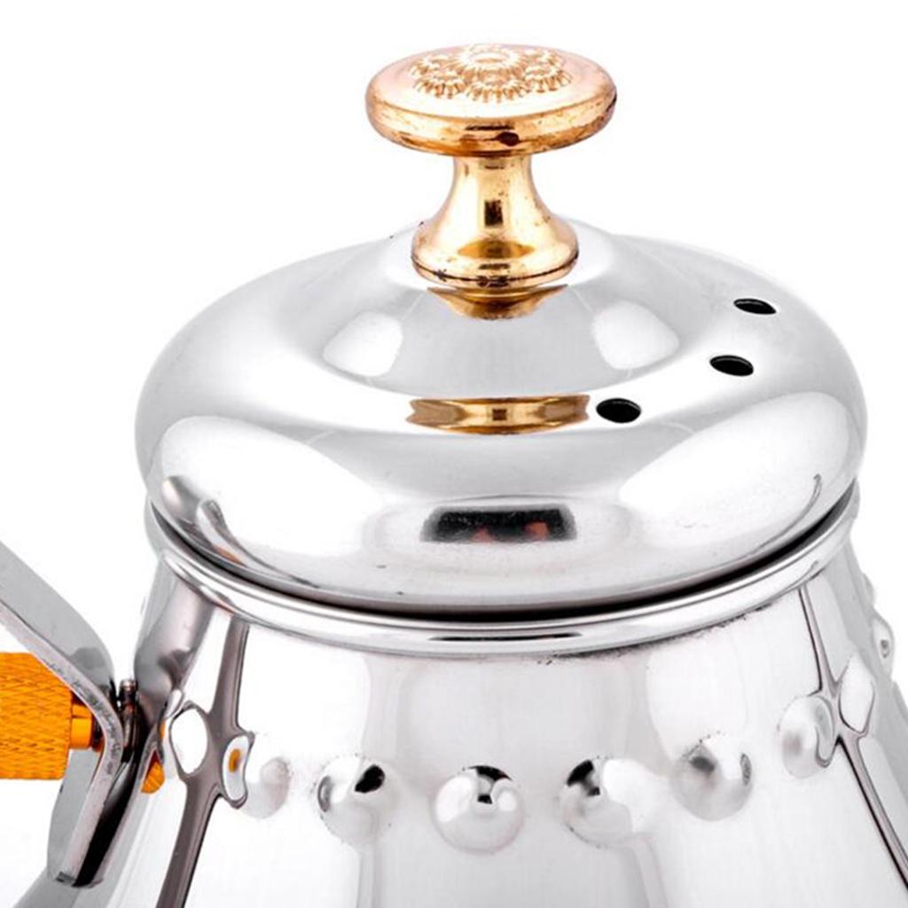 Coffee Drip Stainless Steel Kettle Tea Pot Maker Infusion Silver Gooseneck