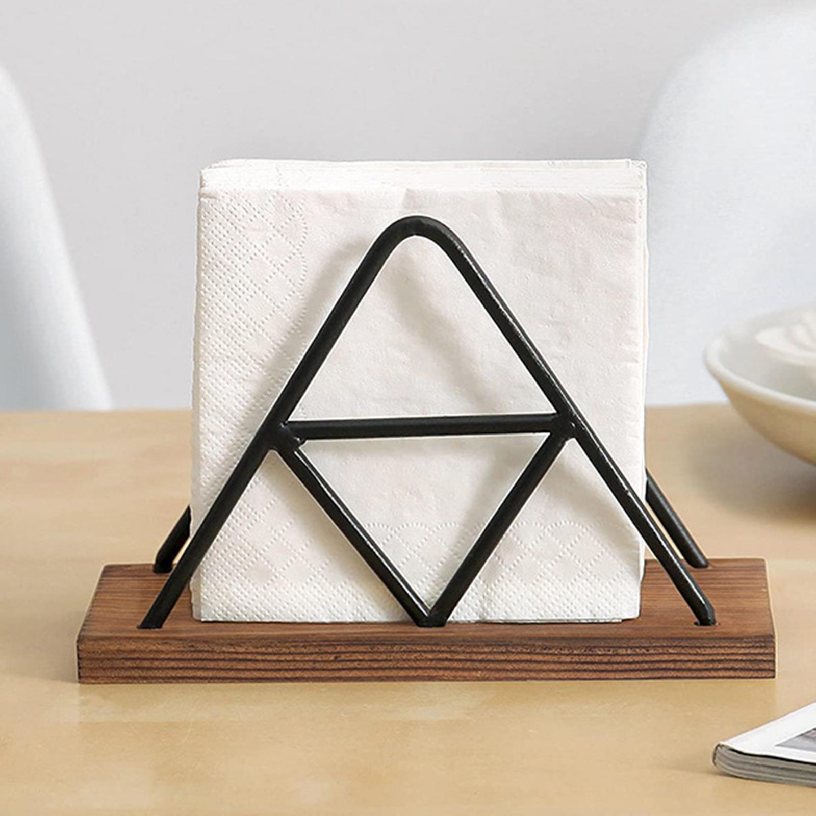 Tabletop Paper Napkin Holder Stand Organizer,Freestanding Tissue Dispenser,Paper Napkin Holder for Picnic Table Party Kitchen Countertops