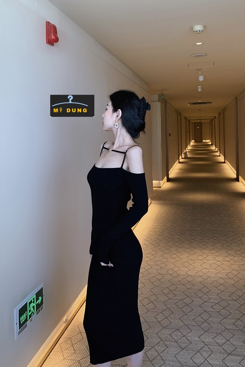 ĐẦM BODY TRỄ VAI 2S TAY DÀI- SIÊU GỢI CẢM, HÁCH DÁNG