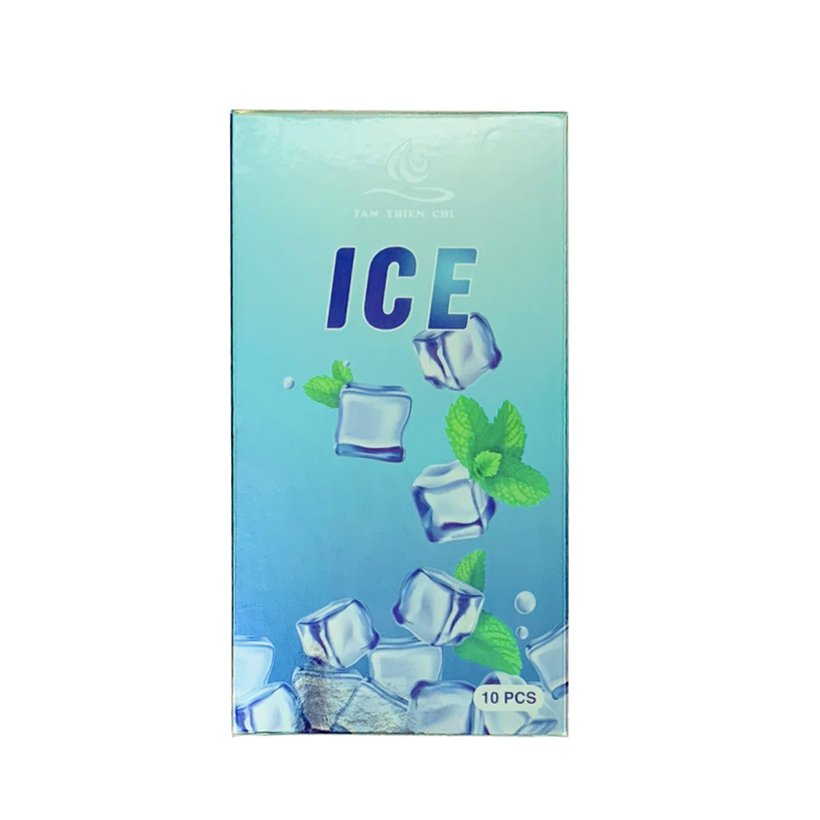 Bao cao su siêu mỏng mát lạnh ICE COOL hộp 10 chiếc