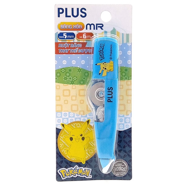 Xóa Kéo Plus Mr Pokemon Plus-100-V004 - Màu Xanh