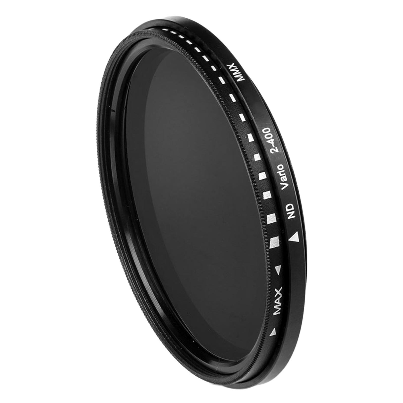 2 Pcs ND2 to ND400 Slim Fader Variable Adjustable ND Filter Optical Glass