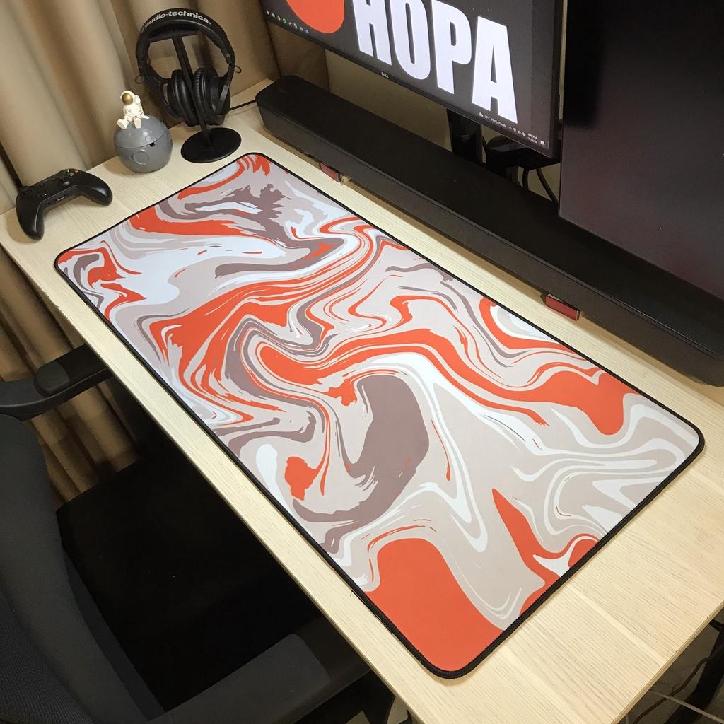 Lót Chuột - Pad Chuột - Mouse Pad - Strata Liquid Gaming - Chống Nước - Size lớn (90x40 dày 4mm) (80x30 dày 3mm)