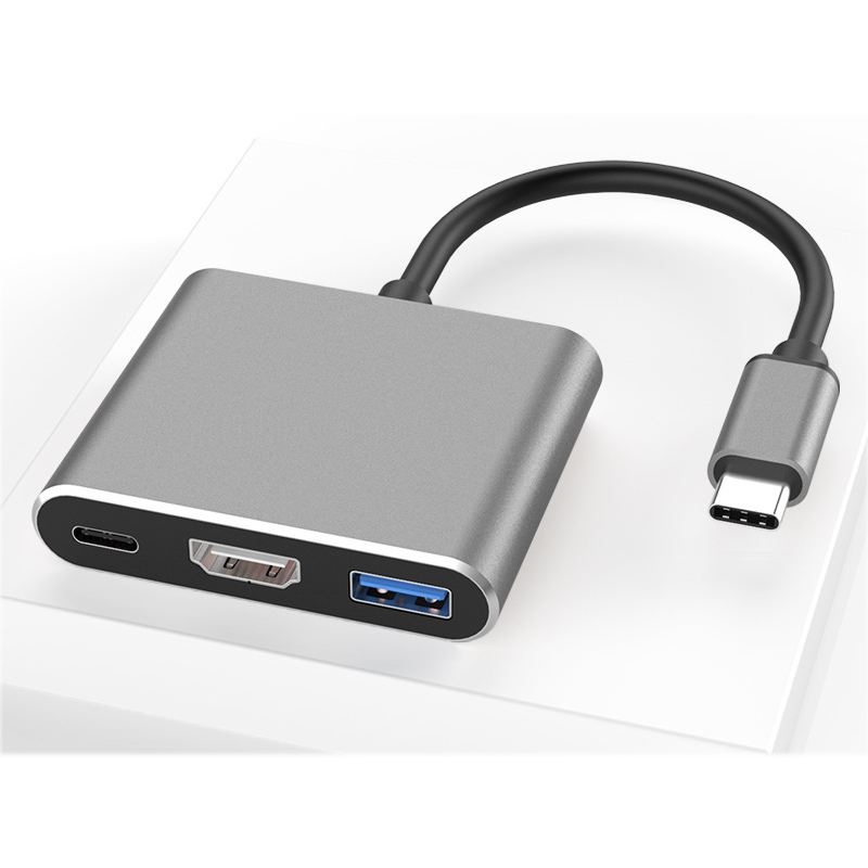 Cáp chuyển USB-C qua HDMI 3 trong 1 hỗ trợ Power Delivery (PD)