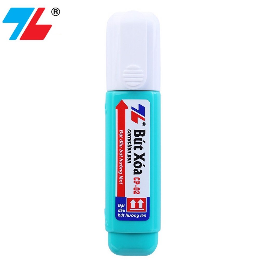 Hộp 10 cây bút xóa Thiên Long CP-02 12ml I Bút xóa được trên nhiều chất liệu