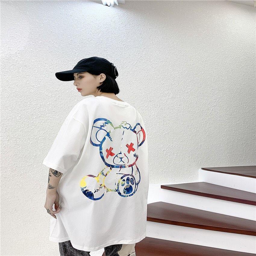 Áo Thun TSHIRT Màu Đen Trắng Form Rộng UNISEX GẤU DEAD,Áo Thun Gấu Missout Cute Form Rộng Tay Lỡ Unisex Hot Hit