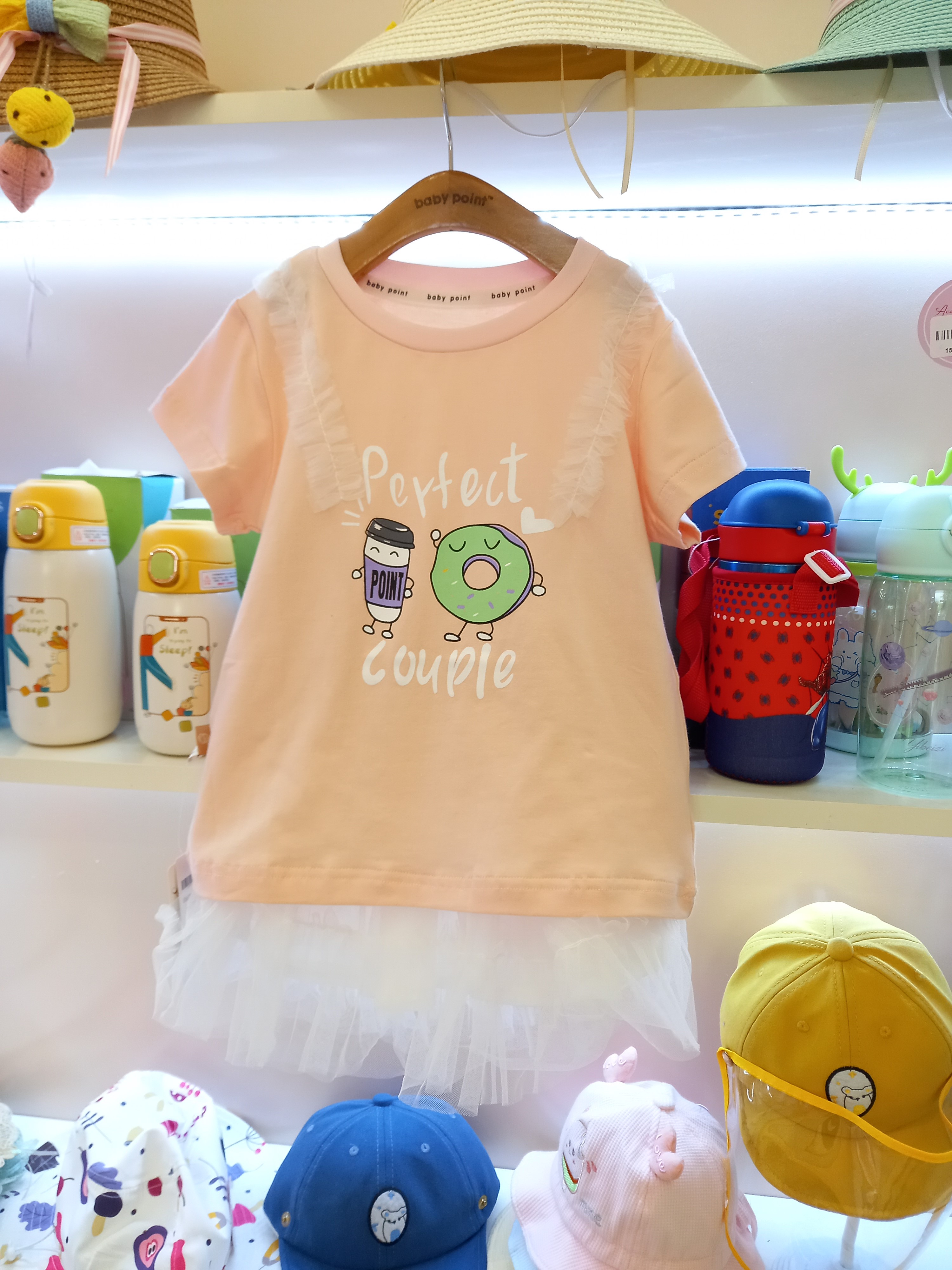 Set bộ cotton kèm chân váy ren siêu xinh