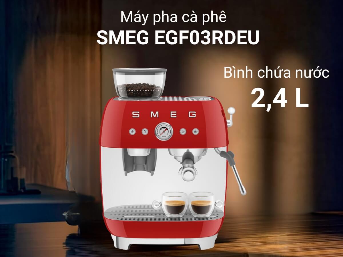 Máy Pha Cà Phê Bằng Tay Espresso SMEG EGF03RDEU hàng chính hãng