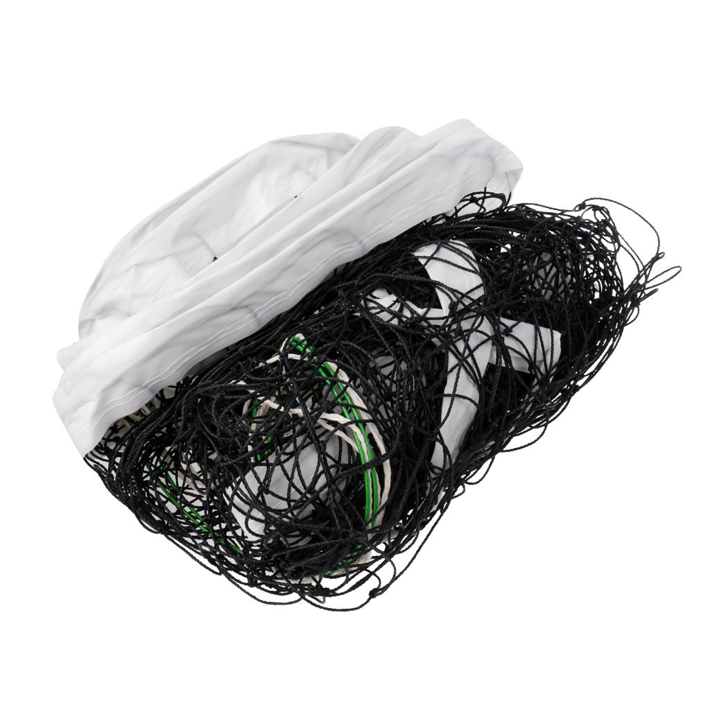 Official Size Volleyball Net Beach Indoor Outdoor Netting with Steel Cable