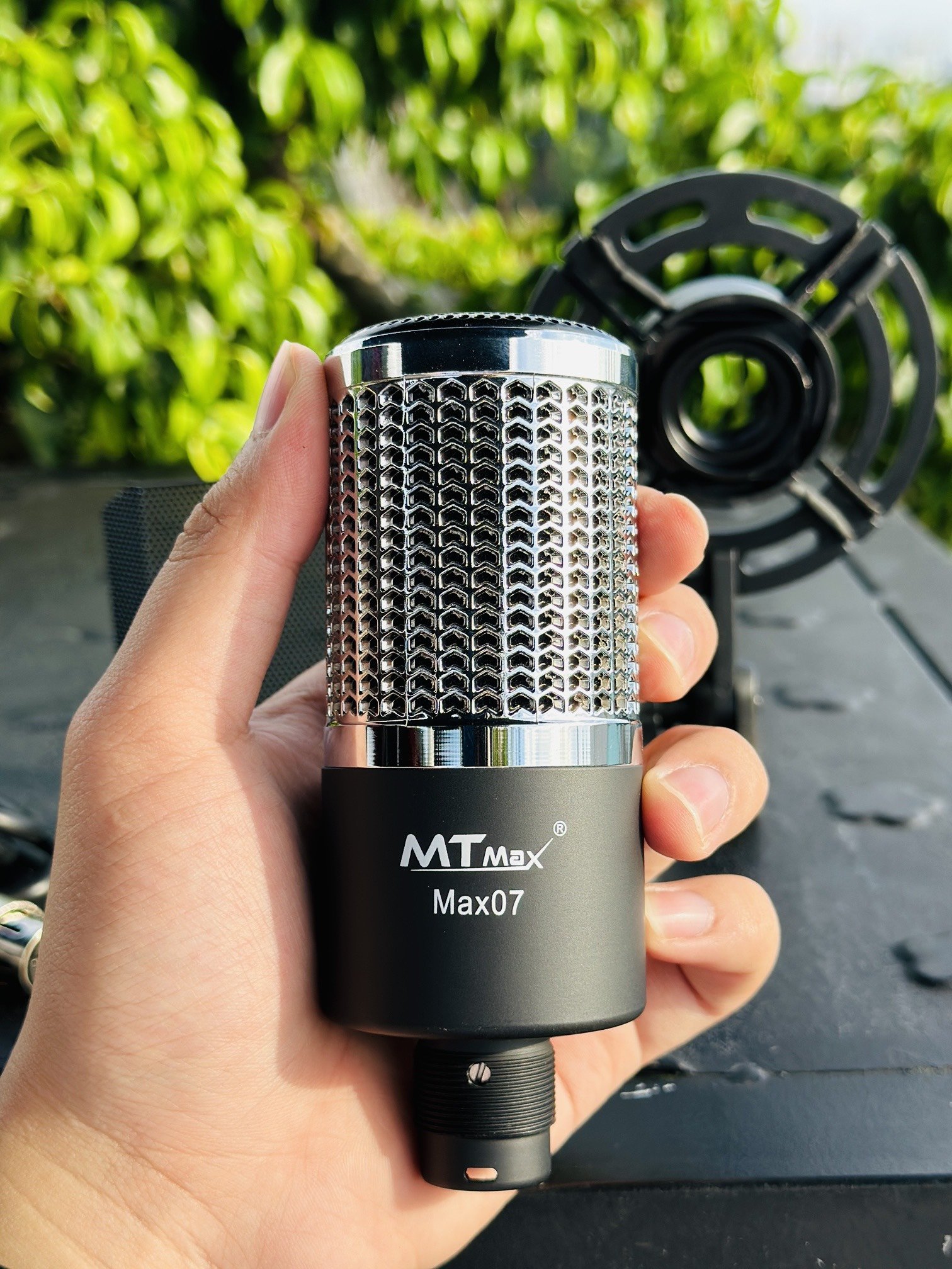 Micro Thu Âm Chính Hãng MTMAX MAX07 - Micro Condenser Livestream Cao Cấp, Hỗ Trợ Nguồn 48V, Âm Thanh Chuẩn Chuyên Nghiệp, Lọc Âm Cực Tốt, Dễ Dàng Sử Dụng. hàng chính hãng