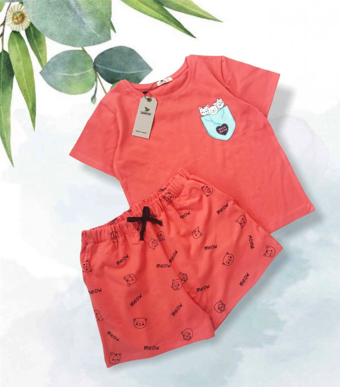 Đồ Bộ Đùi Cực Xinh, Hàng Bao Đẹp, Chất Thun Cotton 100%,