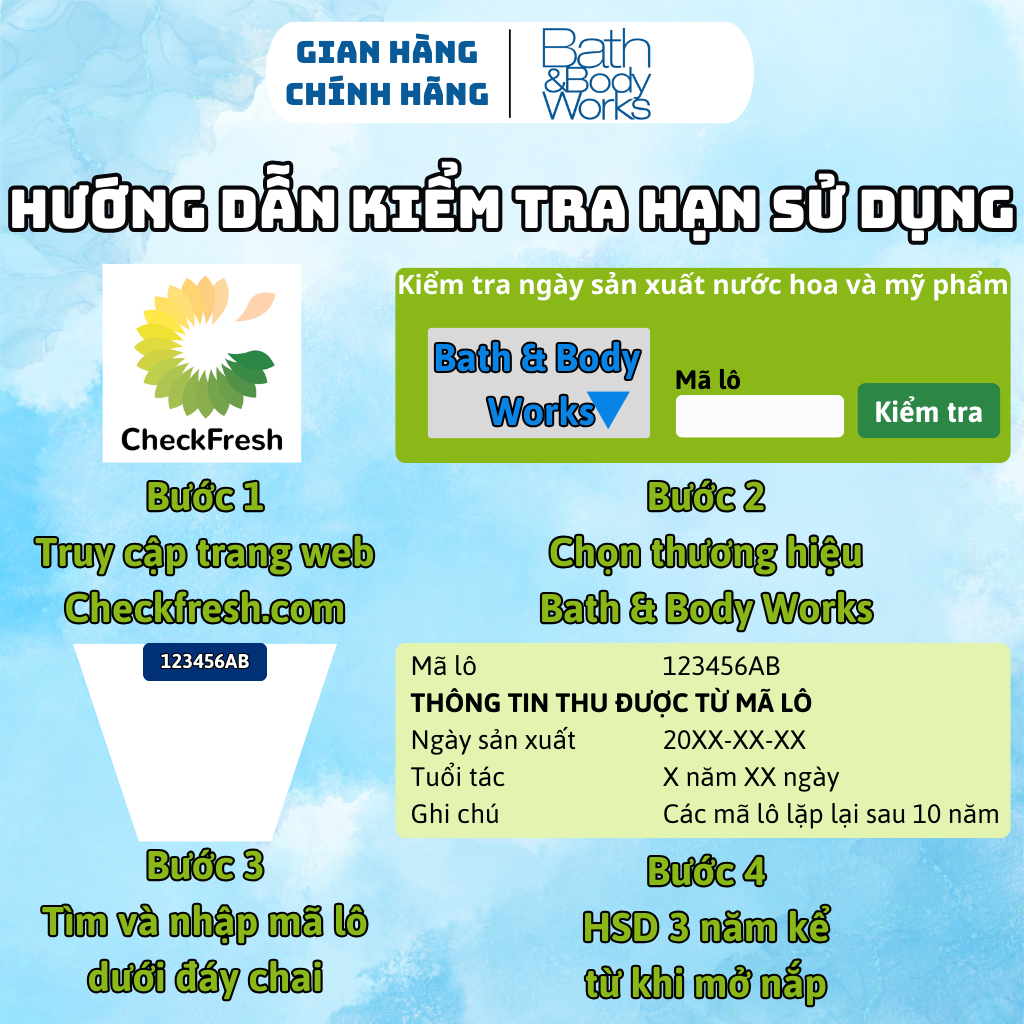 Body Mist Bath And Body Works Nam Nữ Chính Hãng Gingham, Xịt Thơm Body Toàn Thân Hương Nước Hoa 236ml