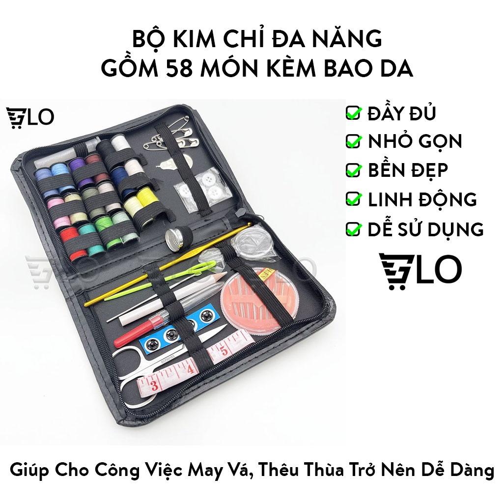 Bộ Kim Chỉ Đa Năng Gồm 58 Món Kèm Bao Da