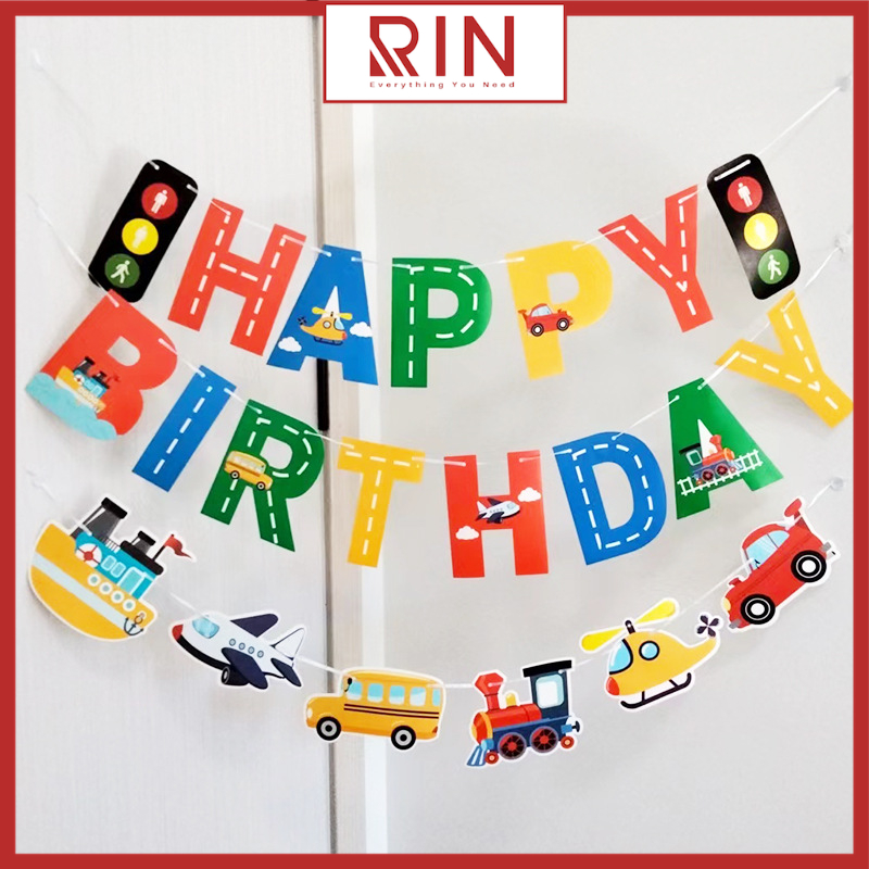 Dây cờ trang trí / Dây cờ treo Sinh nhật – Happy birthday dùng để trang trí nhiều mẫu