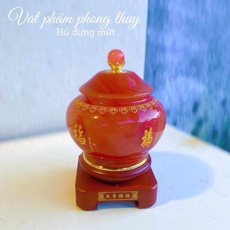 Thố, Hũ Tài Lộc Đá Ngọc - cao 23cm