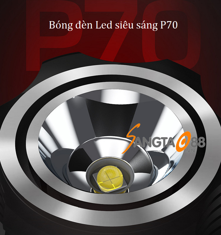 Đèn pin led siêu sáng, chiếu sáng xa trong đêm A18 chất lượng cao (Tặng miếng thép đa năng 11in)