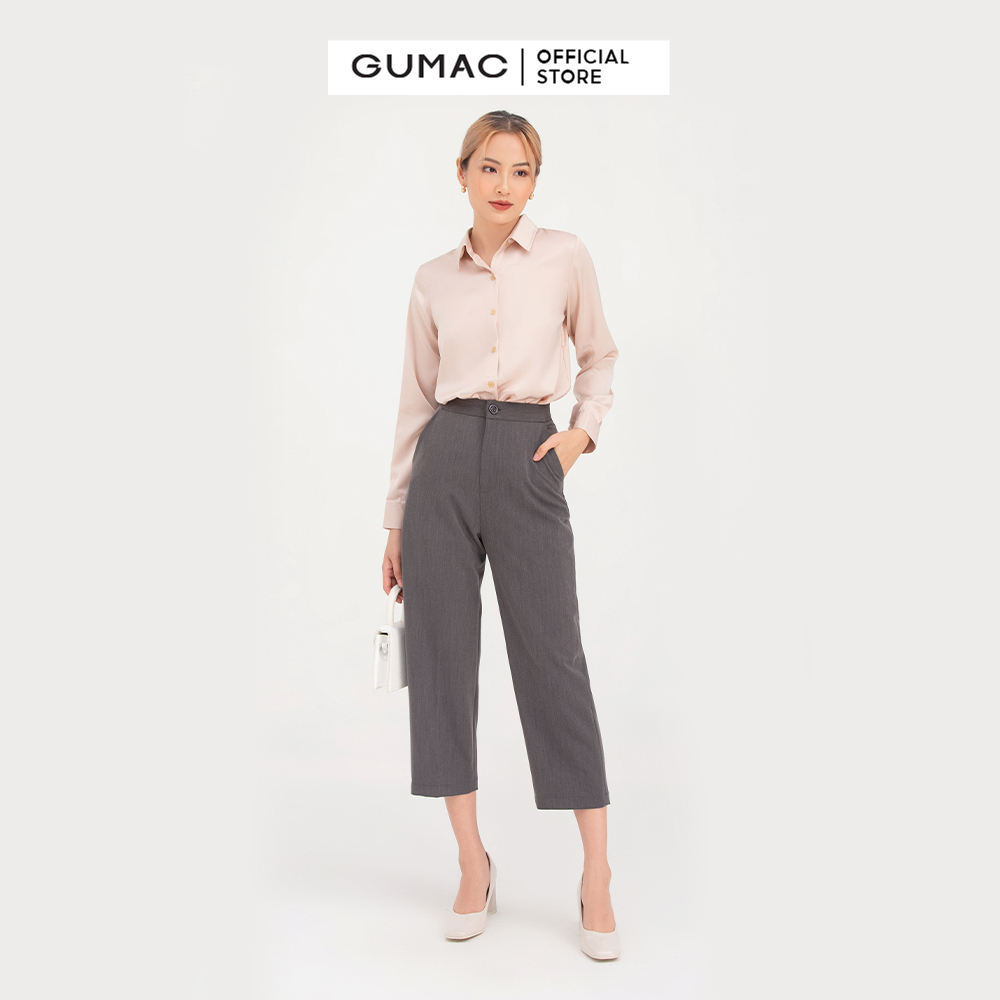 Quần tây nữ GUMAC QB752 ống suông