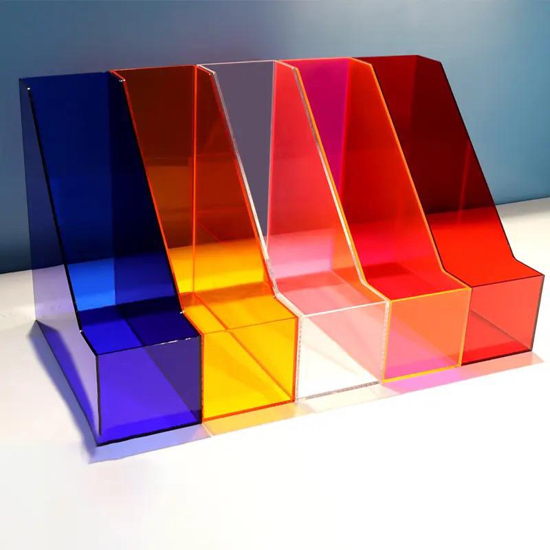 Acrylic A4 Giá Để Đồ, Giá Để Đồ Sách, Lưu Trữ hồ sơ, Kệ mica Để Bàn Đa Năng, Kệ Sách